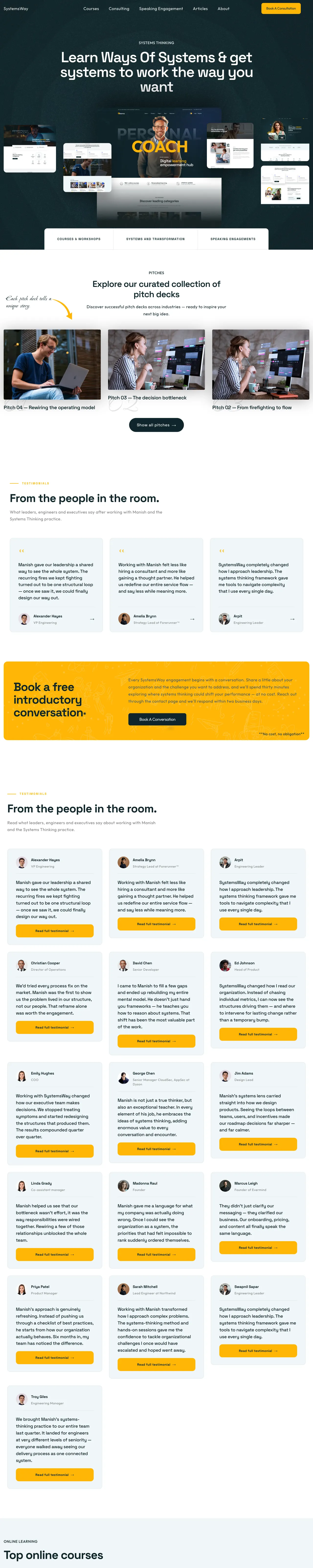 Full-page preview of the SystemsWay template